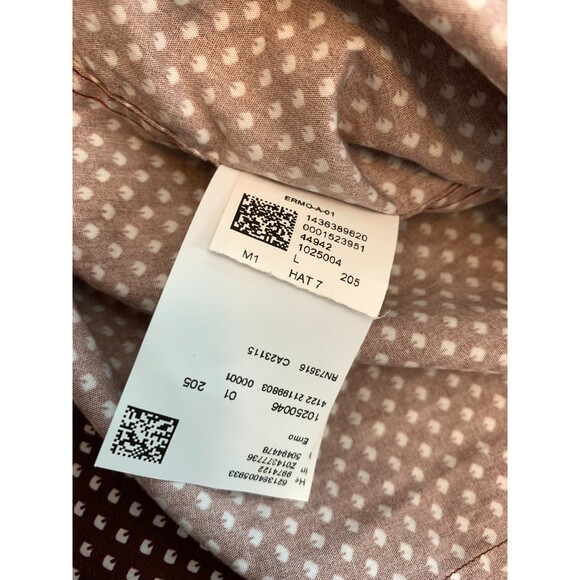Hugo Boss Shirt Mens L Ermo Casual Slim Fit Long Sleeve Geometric Dot Button Up - Picture 8 of 10